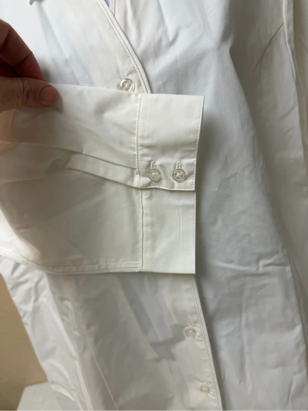 4/$20 Christopher & Banks White 3/4 Sleeve Button Shirt